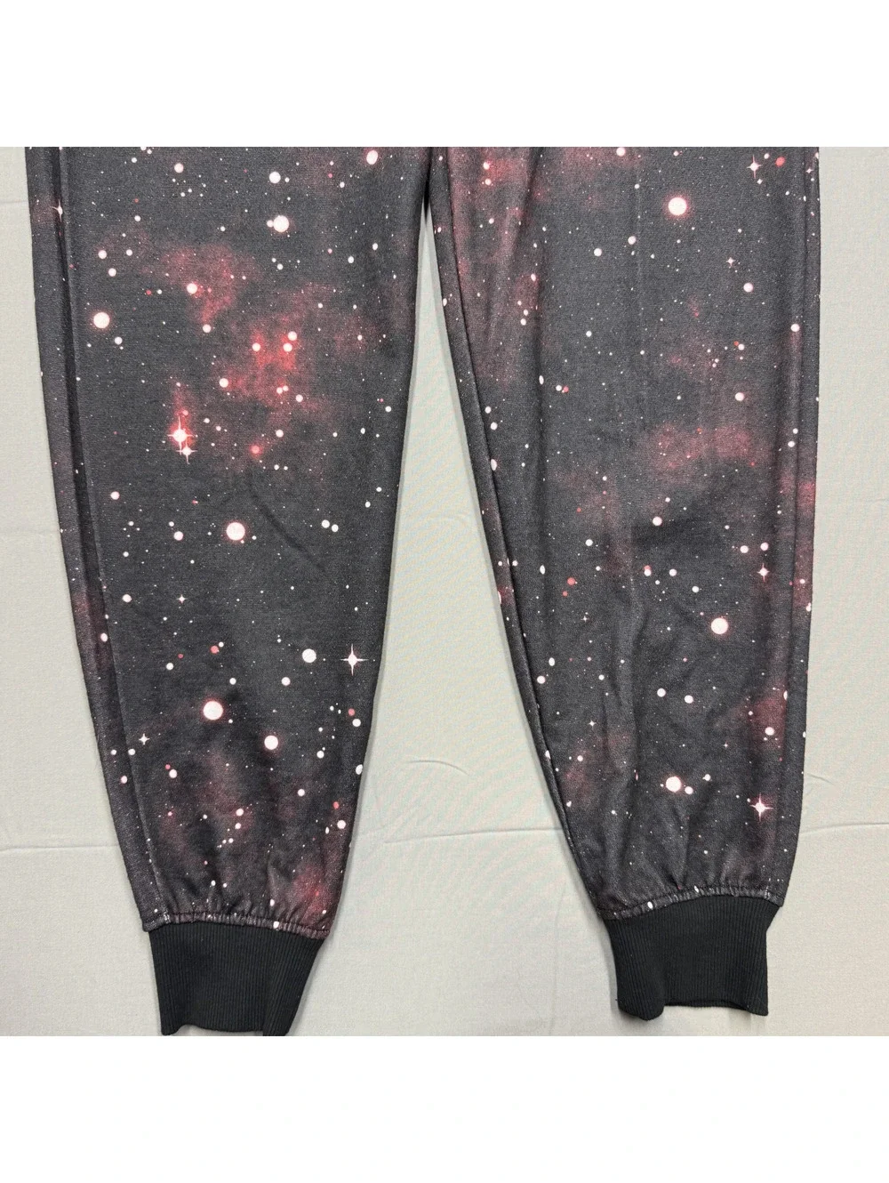 UNK NBA Chicago Bulls Galaxy Space Joggers Sweatpants Adult Medium Black Red